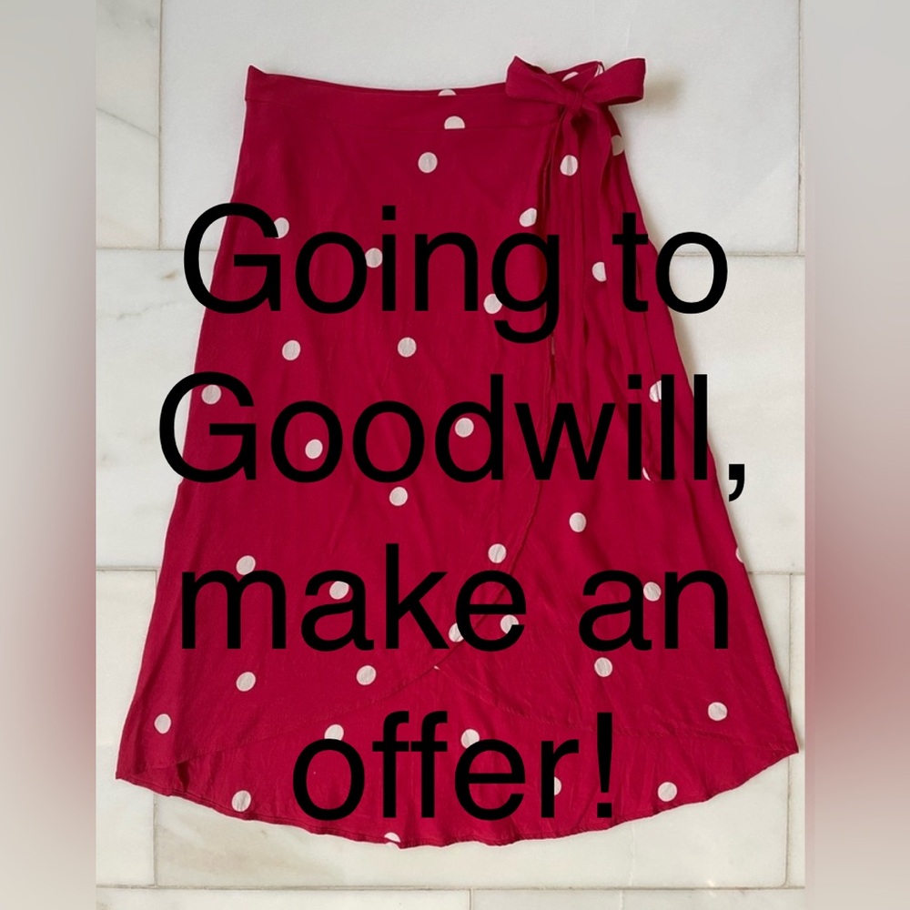 Polka Dot Wrap Skirt
